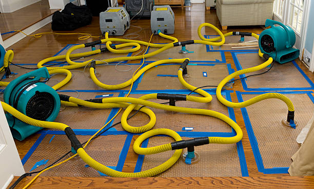 Professional Flood Damage Restoration technician working in Haywood, VA